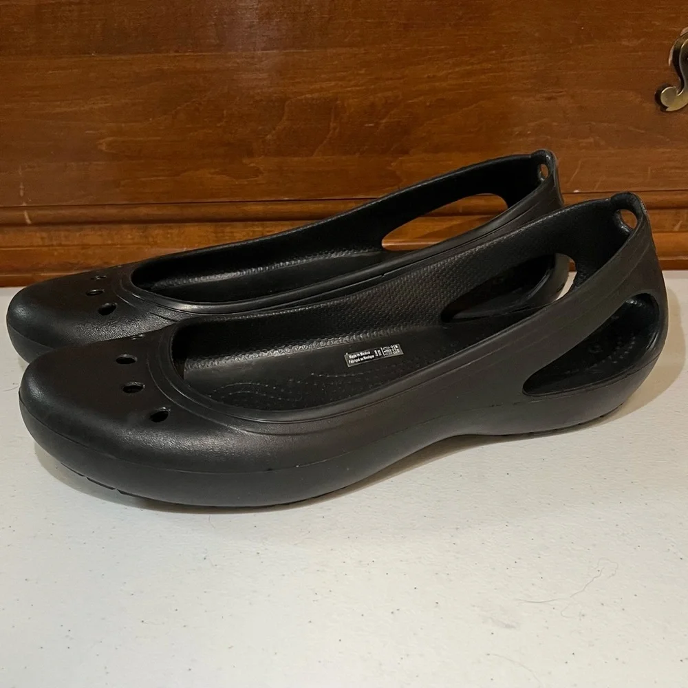 Crocs Kadee Flats | Black | Women’s Size 11 - Picture 10 of 10